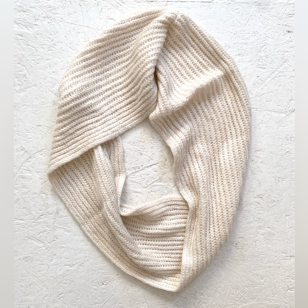 Cozy knitted circle scarf